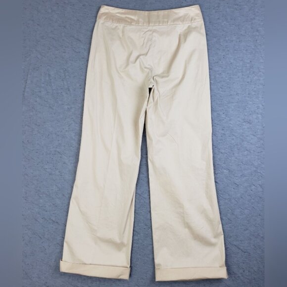 ESCADA Sport Pants Trousers Ivory size 38 Pockets Silky Cotton Blend Stretch - Picture 8 of 14